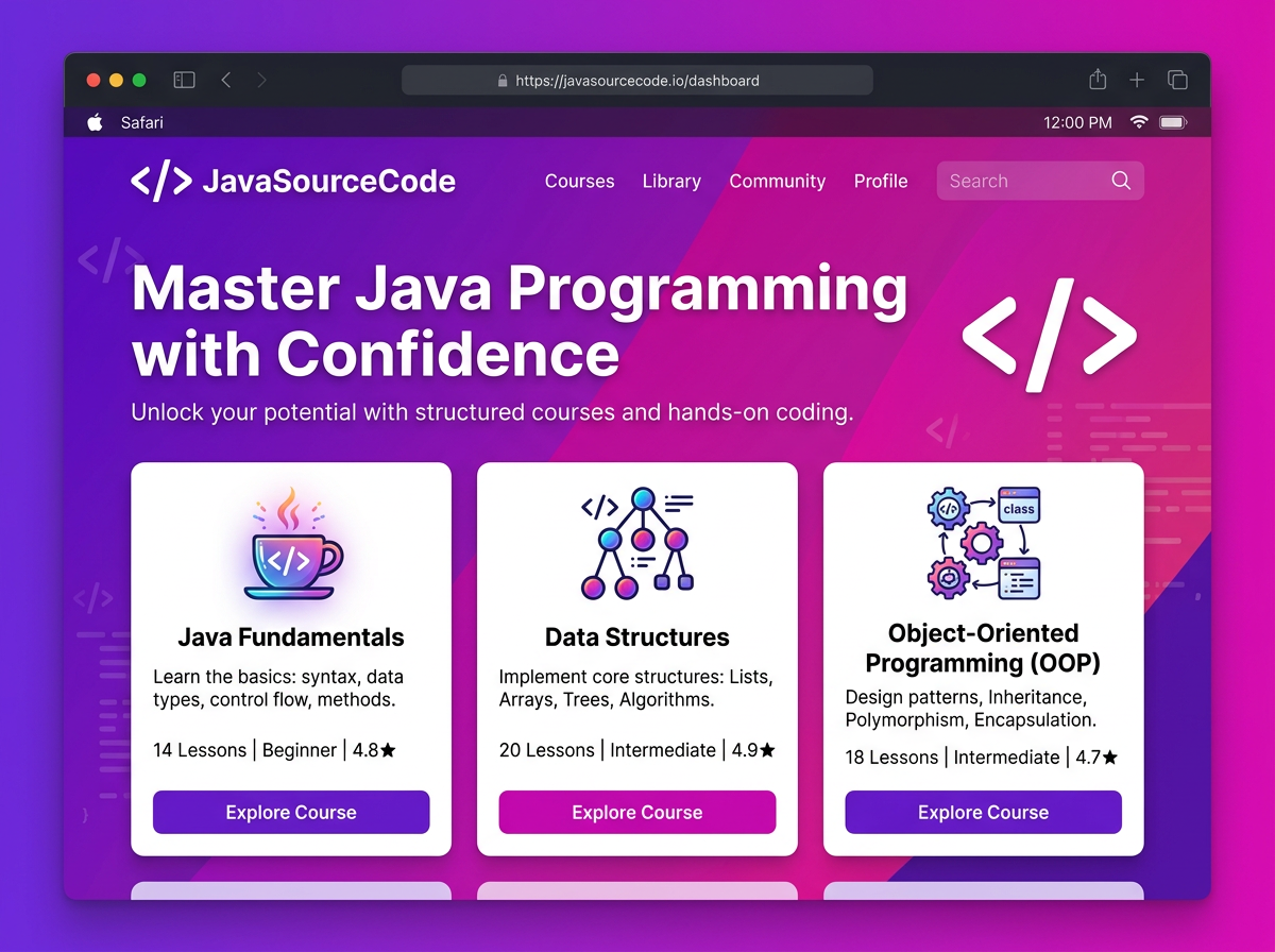 JavaSourceCode project preview