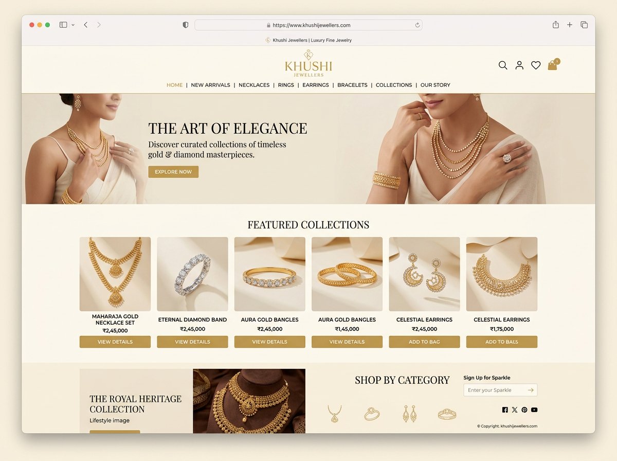Khushi Jewellers project preview